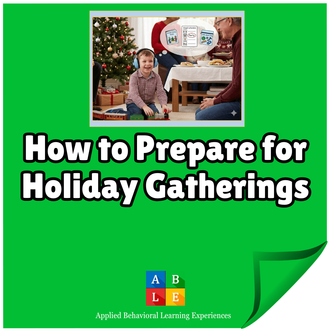 kid with autism enjoying a christmas party remembering the preparation he had before hand