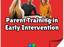 BCBA having a parent training session with mother and father of kid with autism.